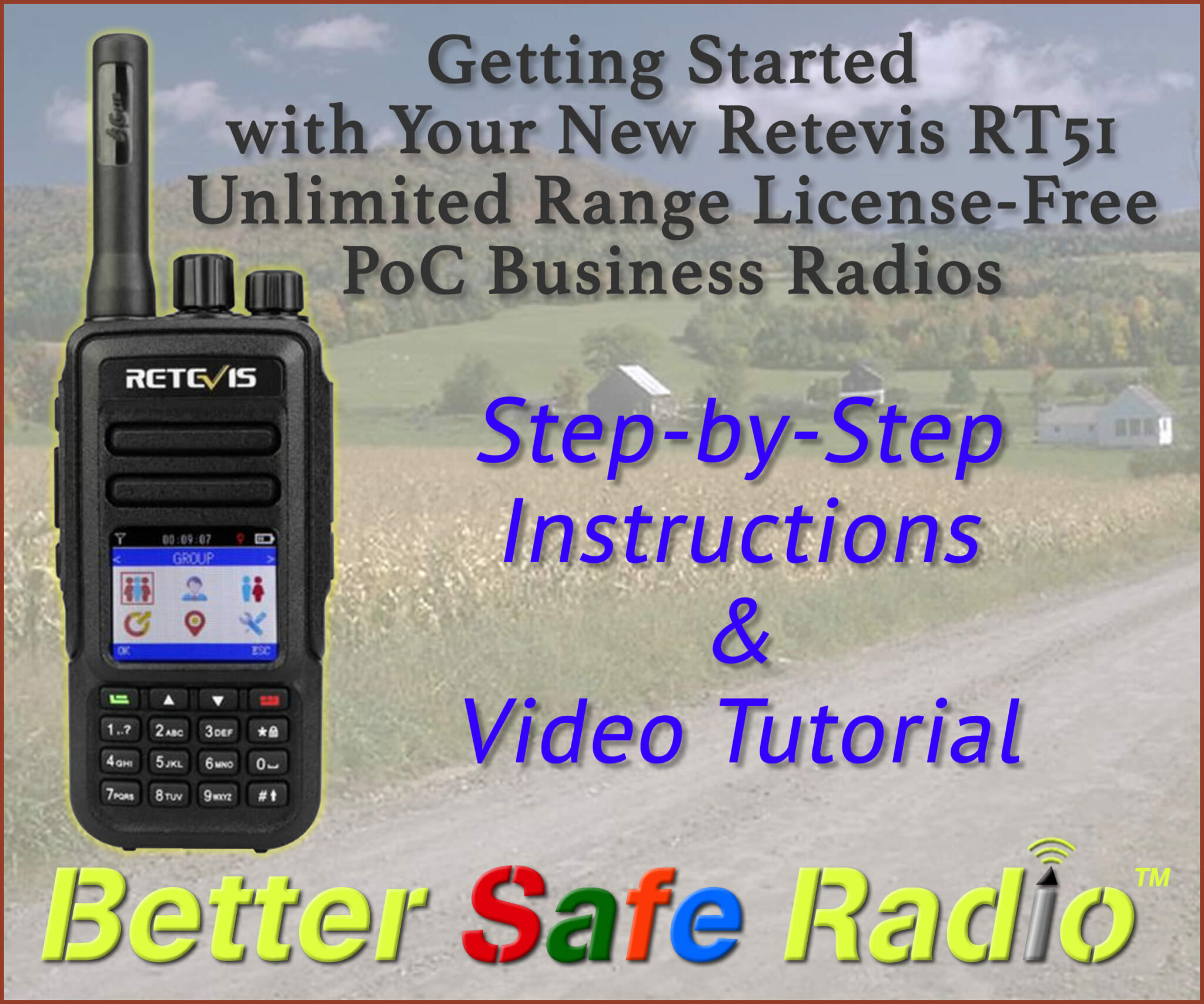Getting Started with Your New Retevis RT51 Unlimited Range License-Free PoC Business Radios
