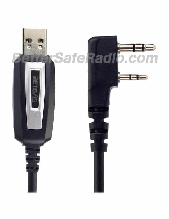 Retevis C9018A 2-Pin USB Programming Cable - Plugs
