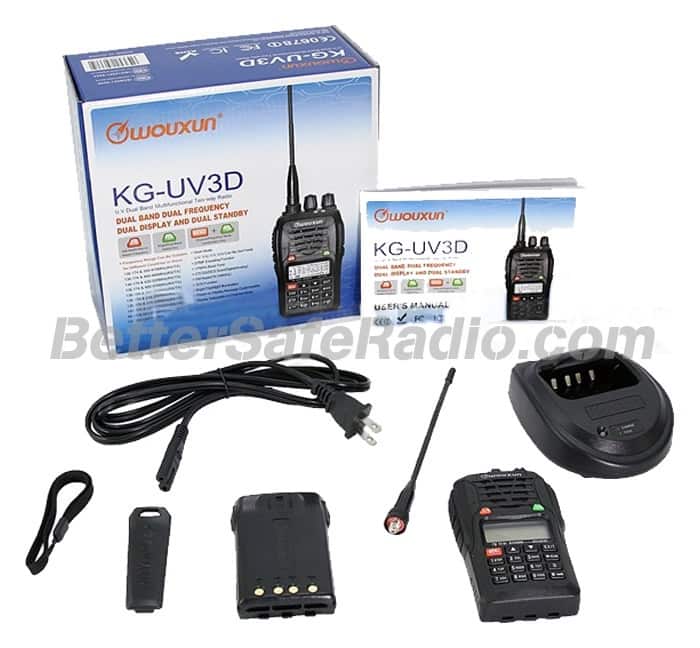 Wouxun KG-UV3D Commercial Ham Two-Way Radio - Contents