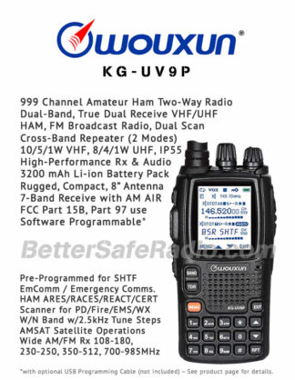 Wouxun KG-UV9P Amateur Ham Two-Way Radio - Flyer